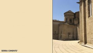 catedral de tortosa realizada con pigmento amarillo de Serra Ciments